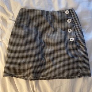Plaid mini skirt